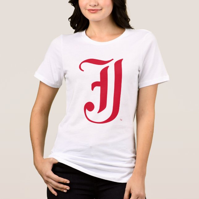 Jacksonville State University Classic JSU Letter Tri-Blend Shirt (Front)