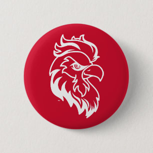 Jacksonville State University Gamecocks Red Eagle 6 Cm Round Badge