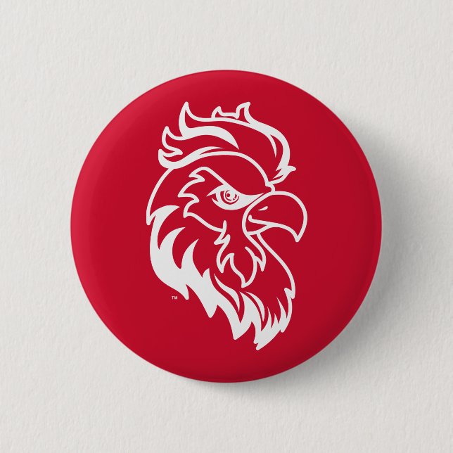 Jacksonville State University Gamecocks Red Eagle 6 Cm Round Badge (Front)