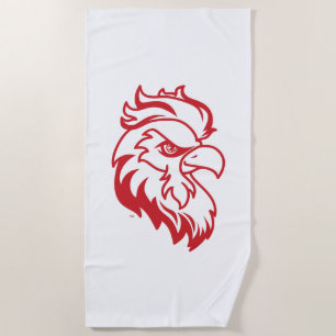 Jacksonville State University Gamecocks Red Eagle Beach Towel