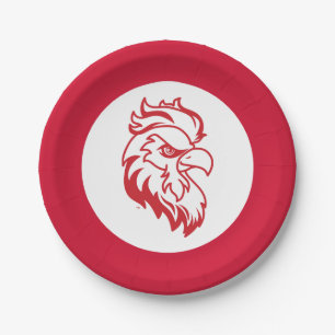 Jacksonville State University Gamecocks Red Eagle Paper Plate