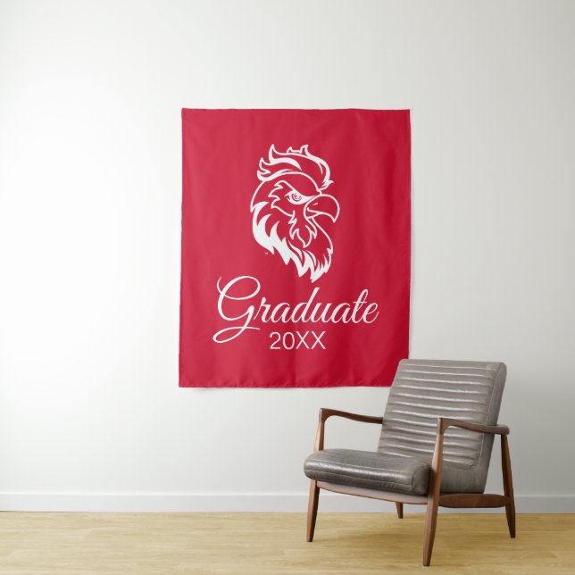Jacksonville State University Gamecocks Red Eagle Tapestry (In Situ)