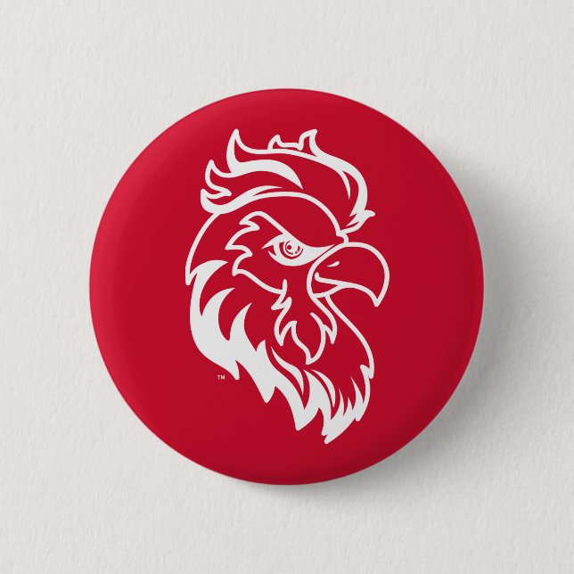 Jacksonville State University Gamecocks Red gameco 6 Cm Round Badge (Front)