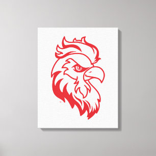 Jacksonville State University Gamecocks Red gameco Canvas Print