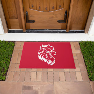 Jacksonville State University Gamecocks Red gameco Doormat