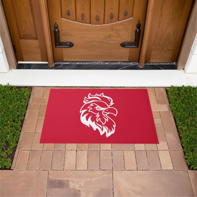 Jacksonville State University Gamecocks Red gameco Doormat (Outdoor)