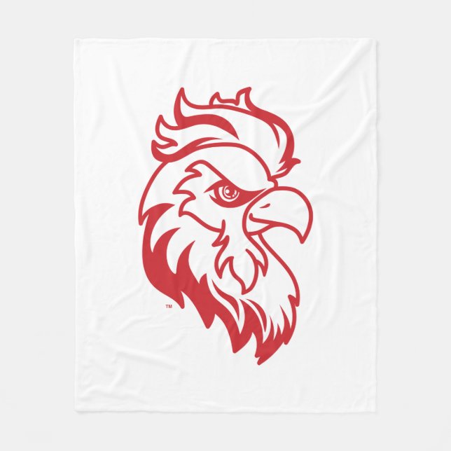 Jacksonville State University Gamecocks Red gameco Fleece Blanket (Front)