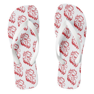 Jacksonville State University Gamecocks Red gameco Jandals