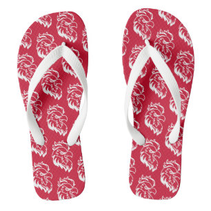 Jacksonville State University Gamecocks Red gameco Jandals