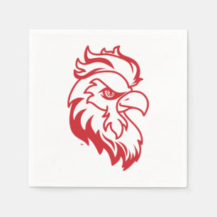 Jacksonville State University Gamecocks Red gameco Napkin