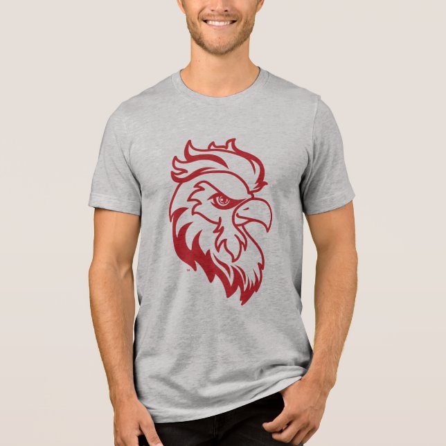 Jacksonville State University Gamecocks Red gameco Tri-Blend Shirt (Front)