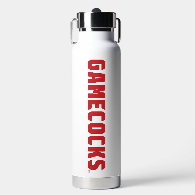 Jacksonville State University Gamecocks Red Logo Water Bottle (Front)