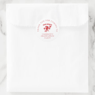Jacksonville State University Graduation Classic Round Sticker