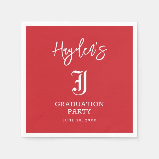 Jacksonville State University Graduation Napkin (Front)