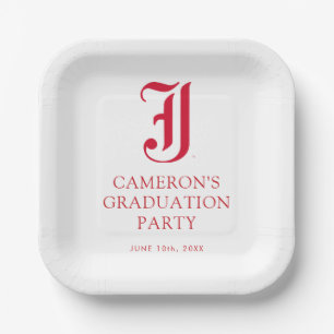 Jacksonville State University Graduation Paper Plate