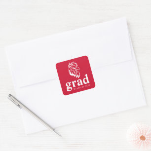 Jacksonville State University Graduation Square Sticker