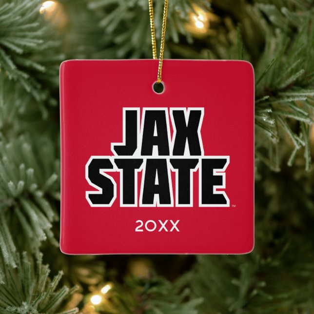 Jacksonville State University Holiday Ceramic Ornament (Tree)