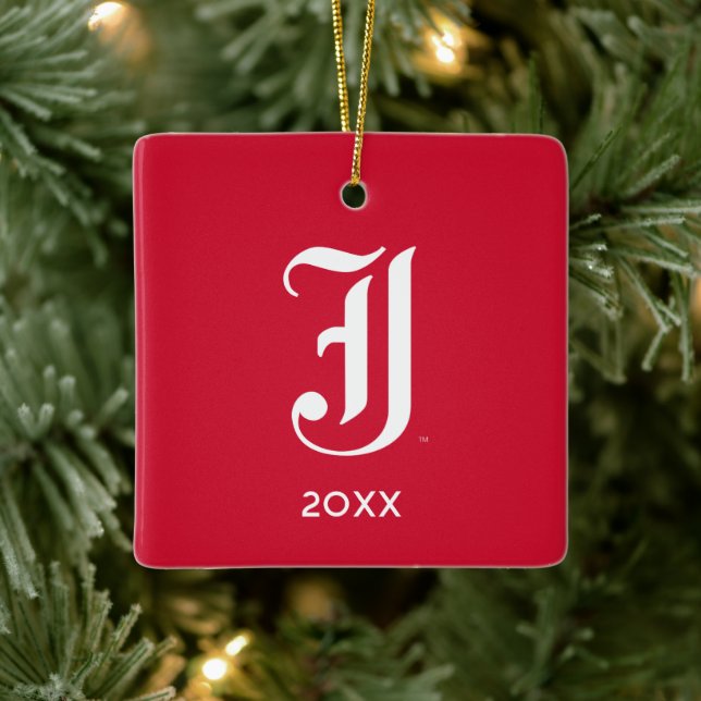 Jacksonville State University Holiday Ceramic Ornament (Tree)