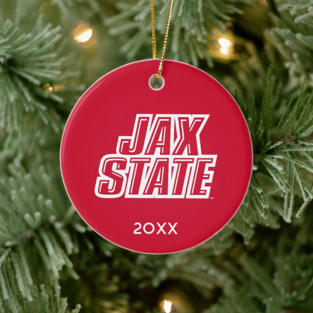 Jacksonville State University Holiday Ceramic Tree Decoration (Tree)