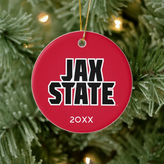 Jacksonville State University Holiday Ceramic Tree Decoration (Tree)