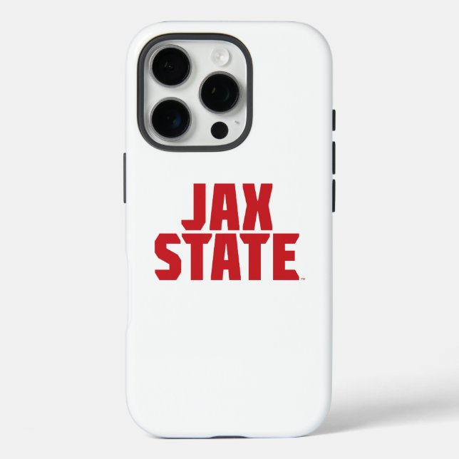 Jacksonville State University JAX STATE Bold Red Case-Mate iPhone Case (Back)