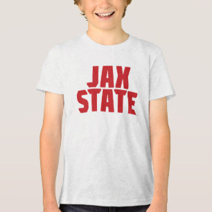 Jacksonville State University JAX STATE Bold Red Tri-Blend Shirt