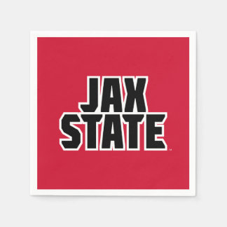 Jacksonville State University JAX STATE Bold Text Napkin