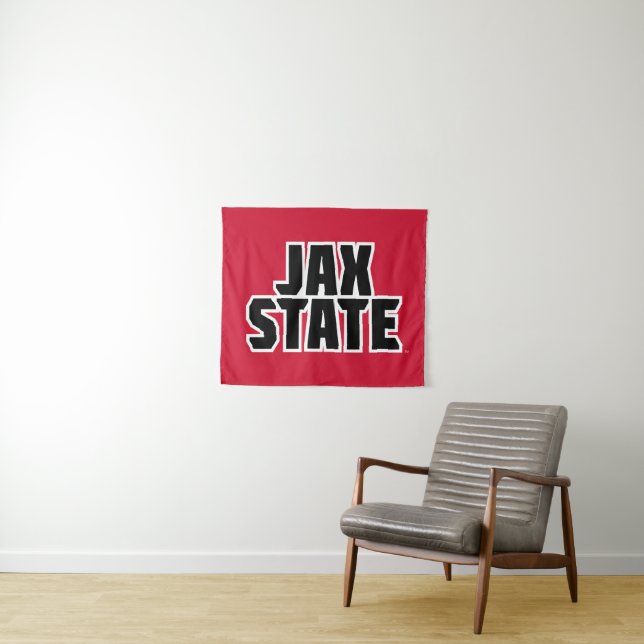 Jacksonville State University JAX STATE Bold Text Tapestry (In Situ (Horizontal))