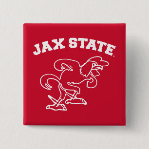 Jacksonville State University JAX State Gamecocks 15 Cm Square Badge