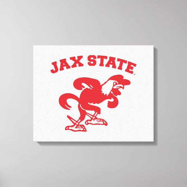 Jacksonville State University JAX State Gamecocks Canvas Print (Front)