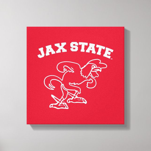 Jacksonville State University JAX State Gamecocks Canvas Print (Front)