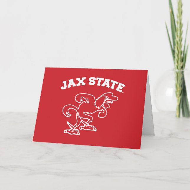 Jacksonville State University JAX State Gamecocks Card (Front)