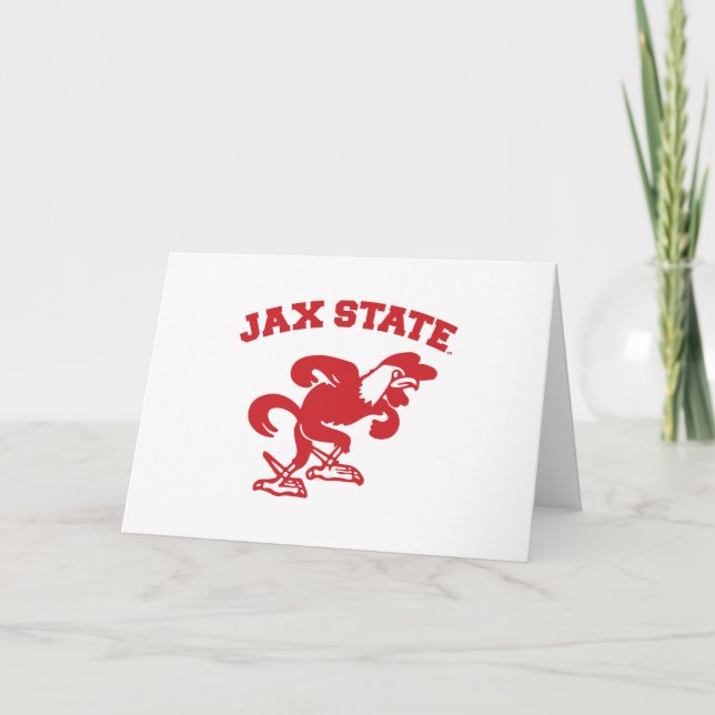 Jacksonville State University JAX State Gamecocks Card (Front)