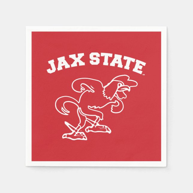 Jacksonville State University JAX State Gamecocks Napkin (Front)
