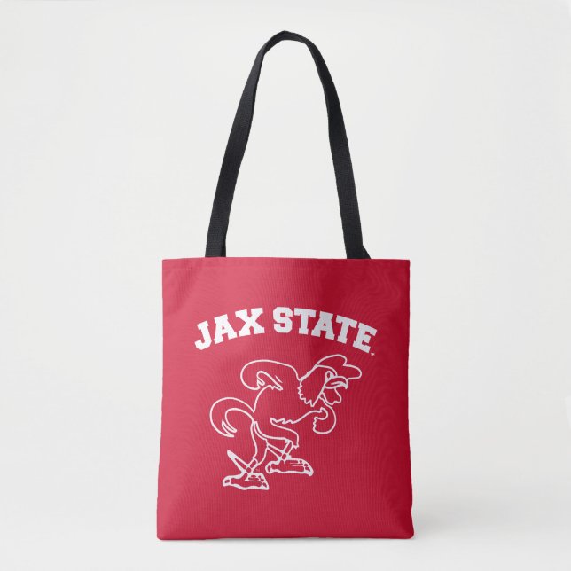Jacksonville State University JAX State Gamecocks Tote Bag (Front)