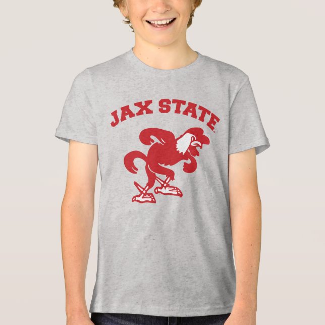 Jacksonville State University JAX State Gamecocks Tri-Blend Shirt (Front)