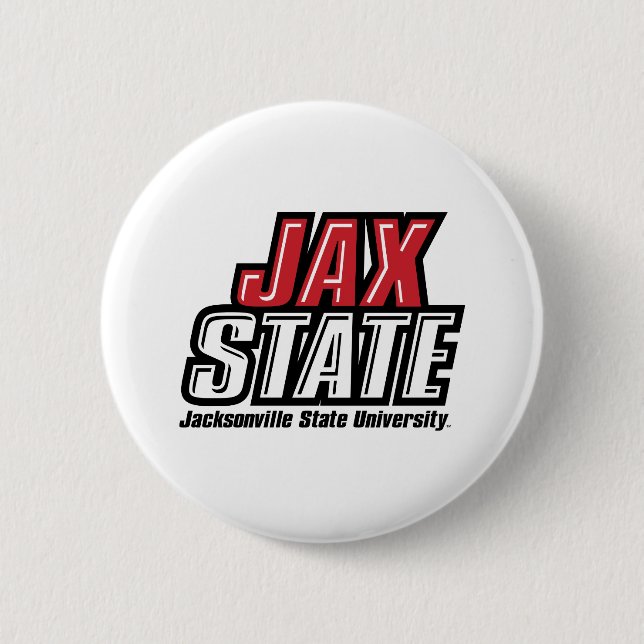 Jacksonville State University JAX STATE Logo 6 Cm Round Badge (Front)