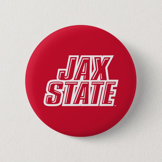 Jacksonville State University JAX STATE Logo 6 Cm Round Badge (Front)