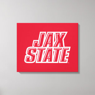 Jacksonville State University JAX STATE Logo Canvas Print