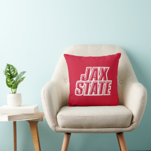 Jacksonville State University JAX STATE Logo Cushion