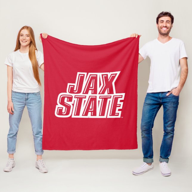 Jacksonville State University JAX STATE Logo Fleece Blanket (In Situ)