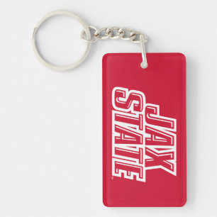 Jacksonville State University JAX STATE Logo Key Ring