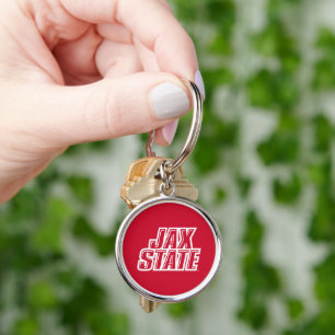 Jacksonville State University JAX STATE Logo Key Ring
