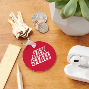 Jacksonville State University JAX STATE Logo Key Ring