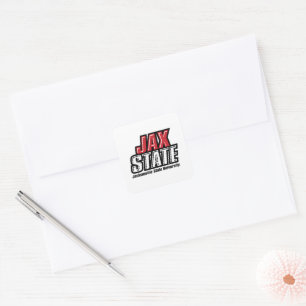 Jacksonville State University JAX STATE Logo Square Sticker