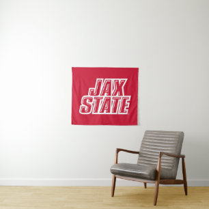 Jacksonville State University JAX STATE Logo Tapestry