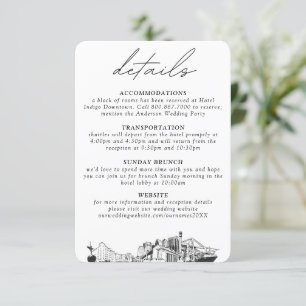 Jacksonville Wedding Small Vertical Details Enclosure Card