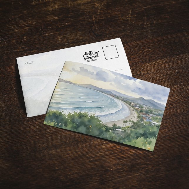 Jaco Beach Costa Rica Watercolor Postcard (Creator Uploaded)
