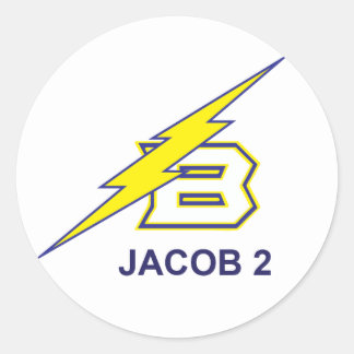 JACOB 2 CLASSIC ROUND STICKER