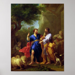 Jacob and Laban, before 1737 Poster